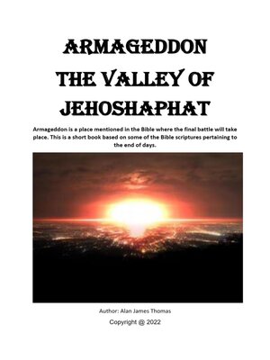 cover image of Armageddon the Valley of Jehoshaphat